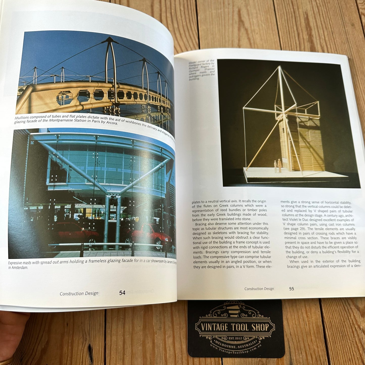 XBN168 Vintage BOOK TUBULAR STRUCTURES IN ARCHITECTURE by Prof Dr M.Eekhout