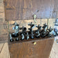 H1745 COOL! Vintage set of 13 SPUR CUTTER AUGER BITS in a fitted wooden BOX