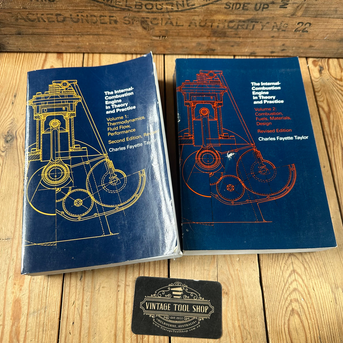 XBN48 Vintage BOOKS THE INTERNAL COMBUSTION ENGINE IN THEORY AND PRACTICE Vol 1 & 2