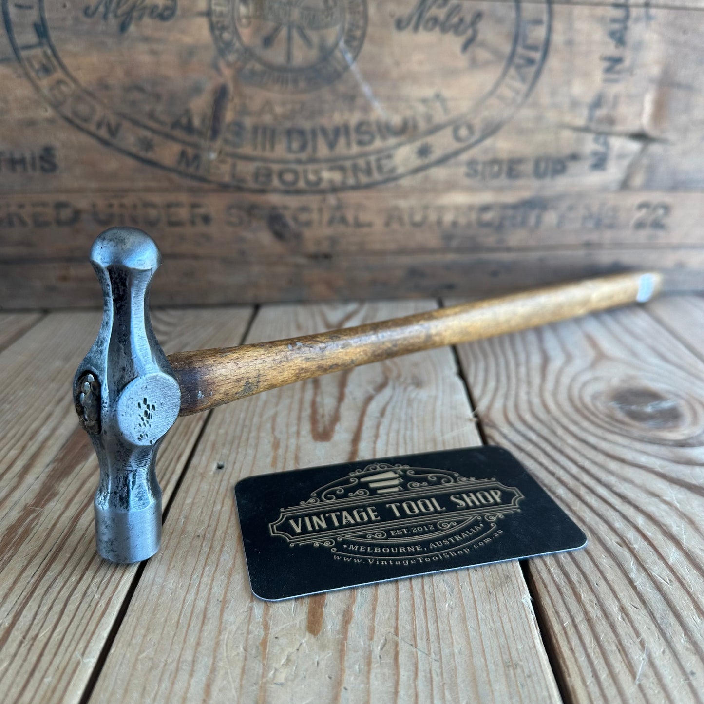 H2358 Vintage BRADES England 1721 Jewellers Ball Peen HAMMER