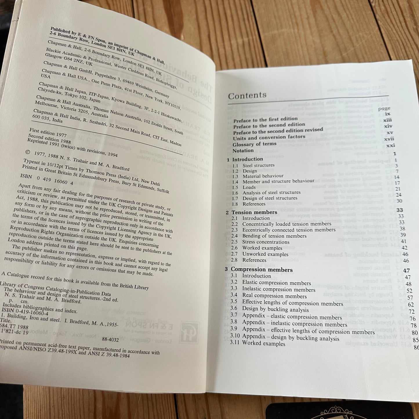 XBN3 Vintage The Behaviour and Design of Steel Structures 1994 2nd revised edition by N.S.Trahair & M.A.Bradford