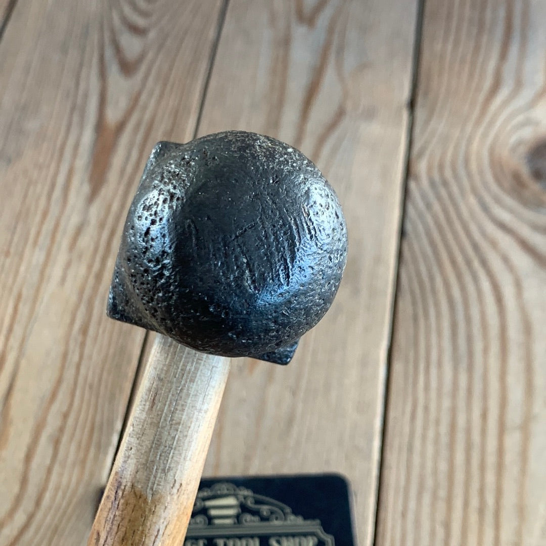 SOLD H555 Vintage Blacksmith made HEAVY BALL PEEN Hammer