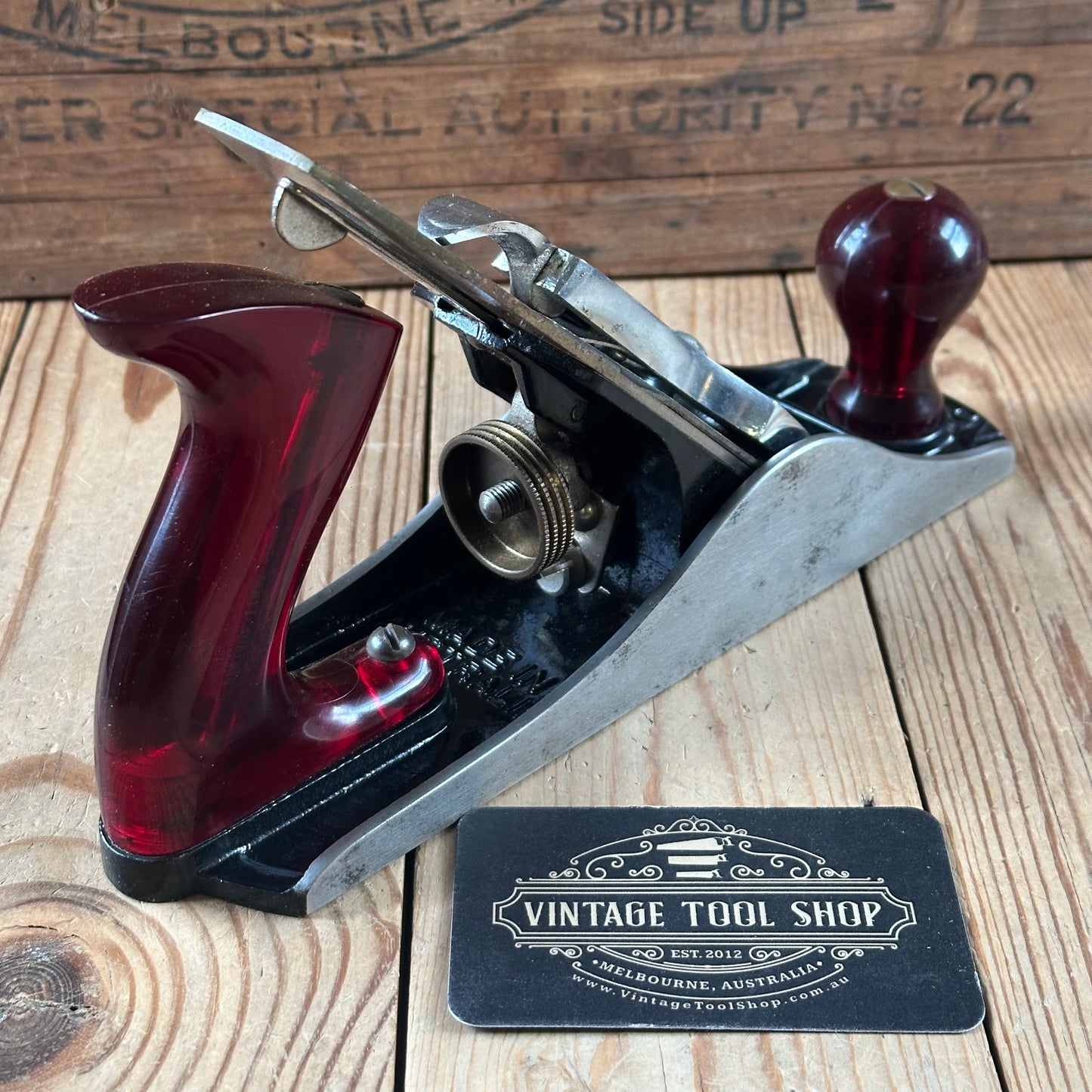 H2419 Vintage COLLECTOR GRADE! TURNER Australia No.4 smoothing PLANE IOB