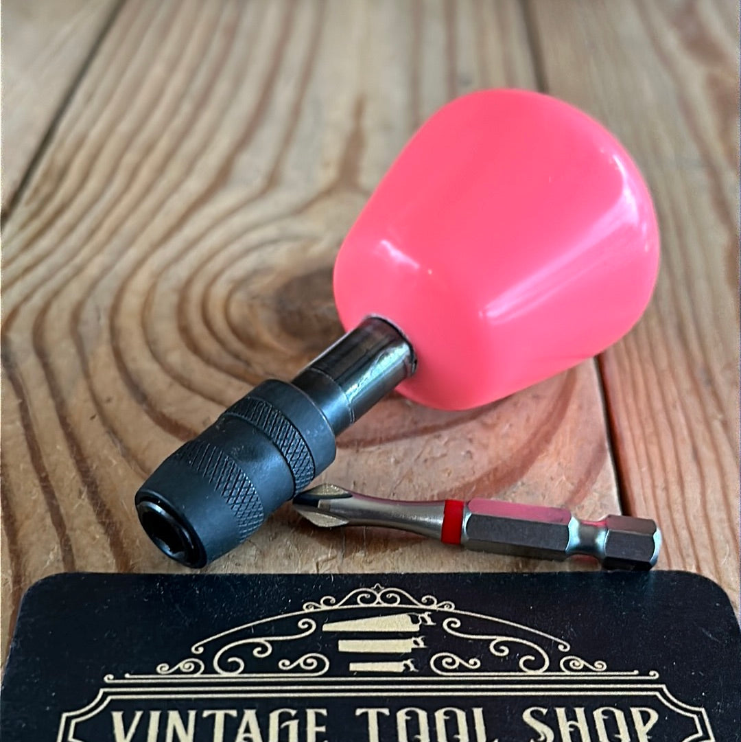 TR150 Repurposed BARBIE hot pink POOL BALL HEX TIP DRIVER by Tony Ralph