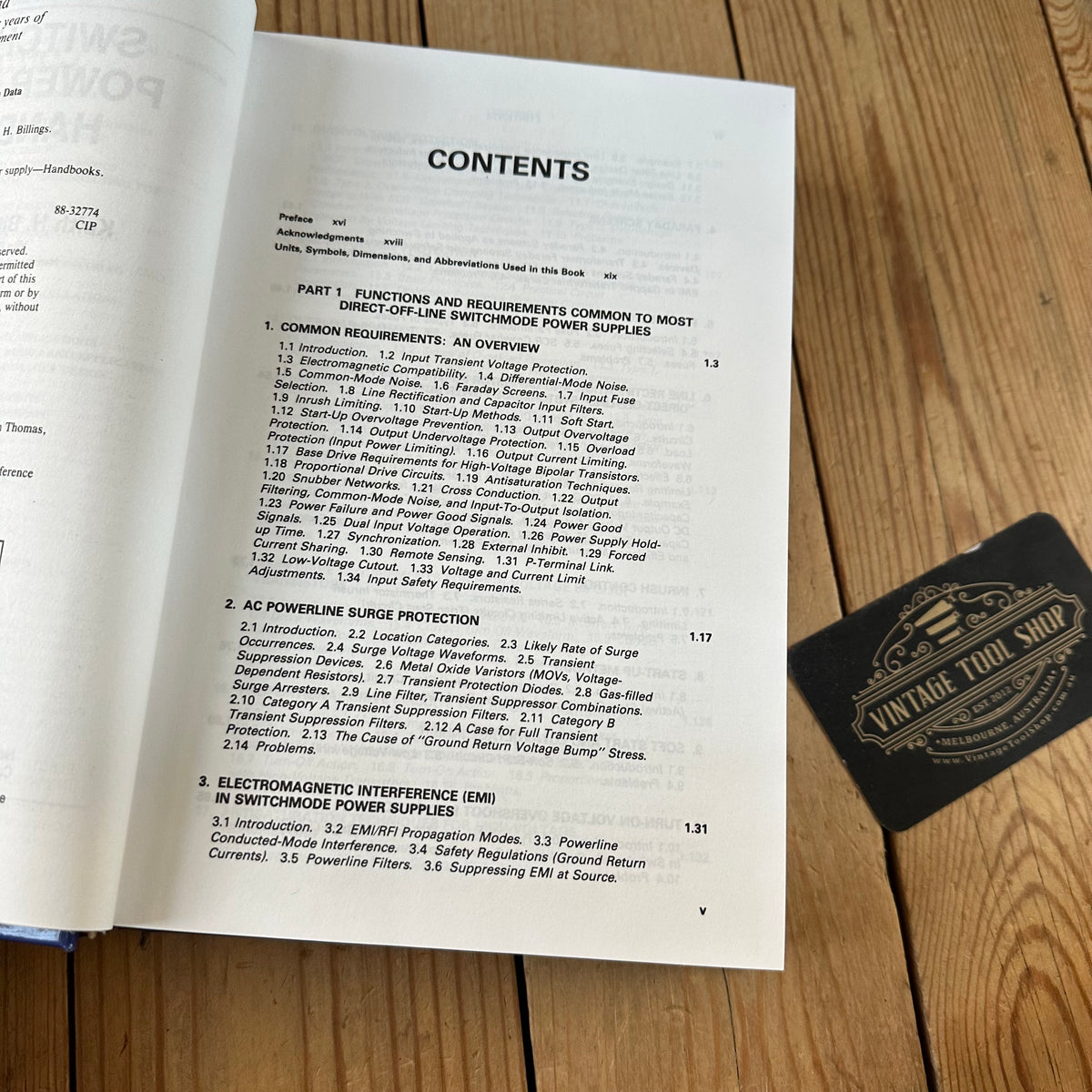 N1994 Vintage BOOK SWITCHMODE POWER SUPPLY HANDBOOK by K.Billings