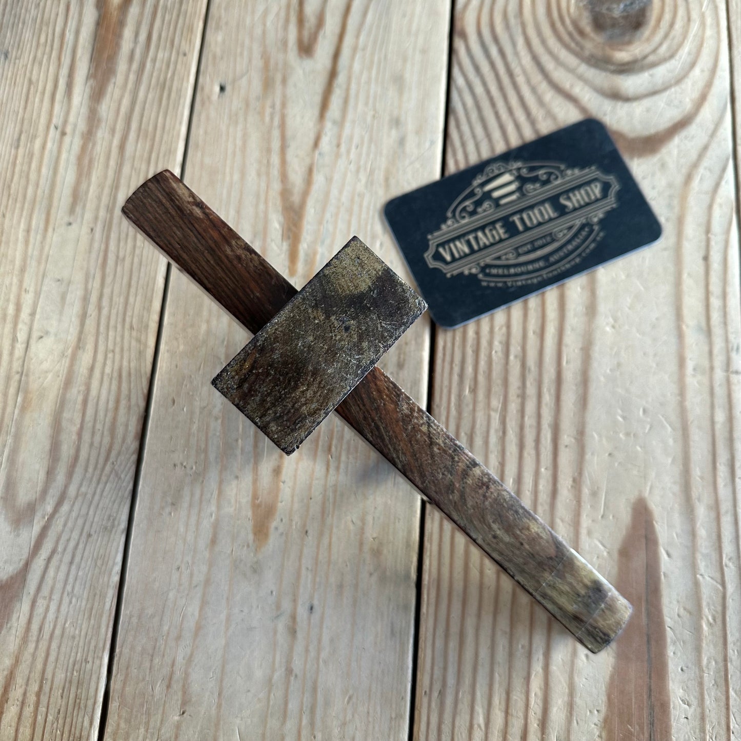 H1960 Vintage CLAY of England Rosewood and BRASS Mortise GAUGE