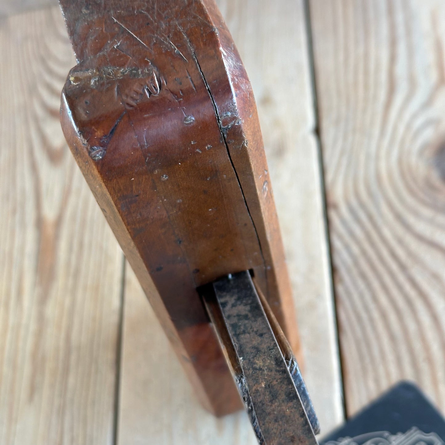 Y104 Antique FRENCH FRUITWOOD Tonguing PLANE