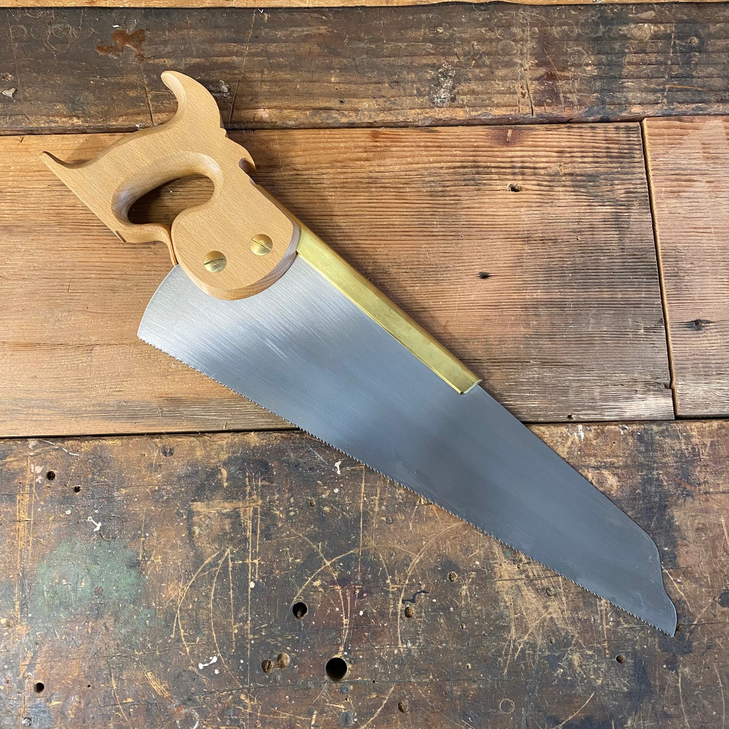 VHS24 HERITAGE SAWS Melbourne 16” HAMPTON 11ppi XCUT Half Back SAW with ENGLISH BEECH handle