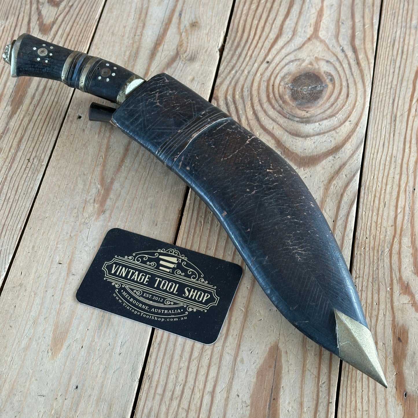 SOLD H1214 Vintage KHUKURI / Khukri Nepalese KNIFE SET