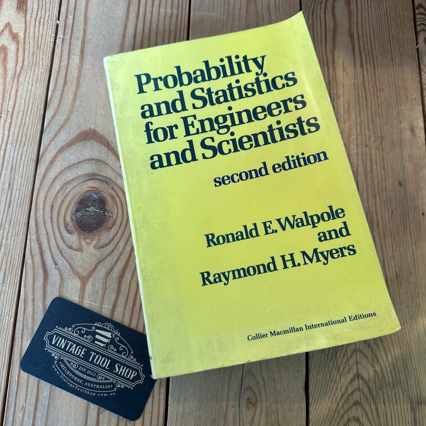XBN43 Vintage 1978 Probability and Statistics for Engineers and Scientists 2nd Edition BOOK by R.E.Walpole & R.H.Myers