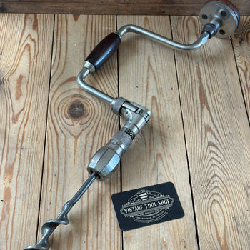 H2553 GORGEOUS! Vintage J.A.CHAPMAN 10” Sweep Drill BRACE