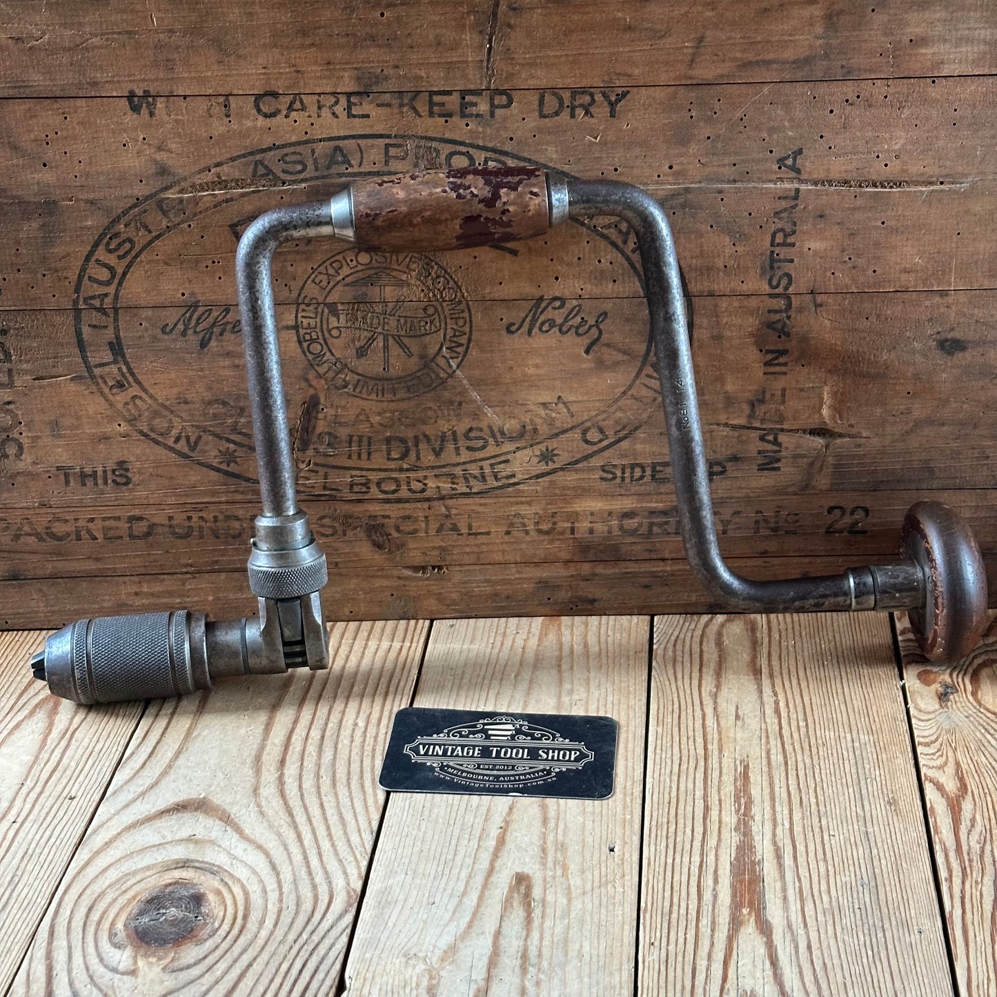 H2500 Vintage STANLEY England No:81 14” Drill BRACE