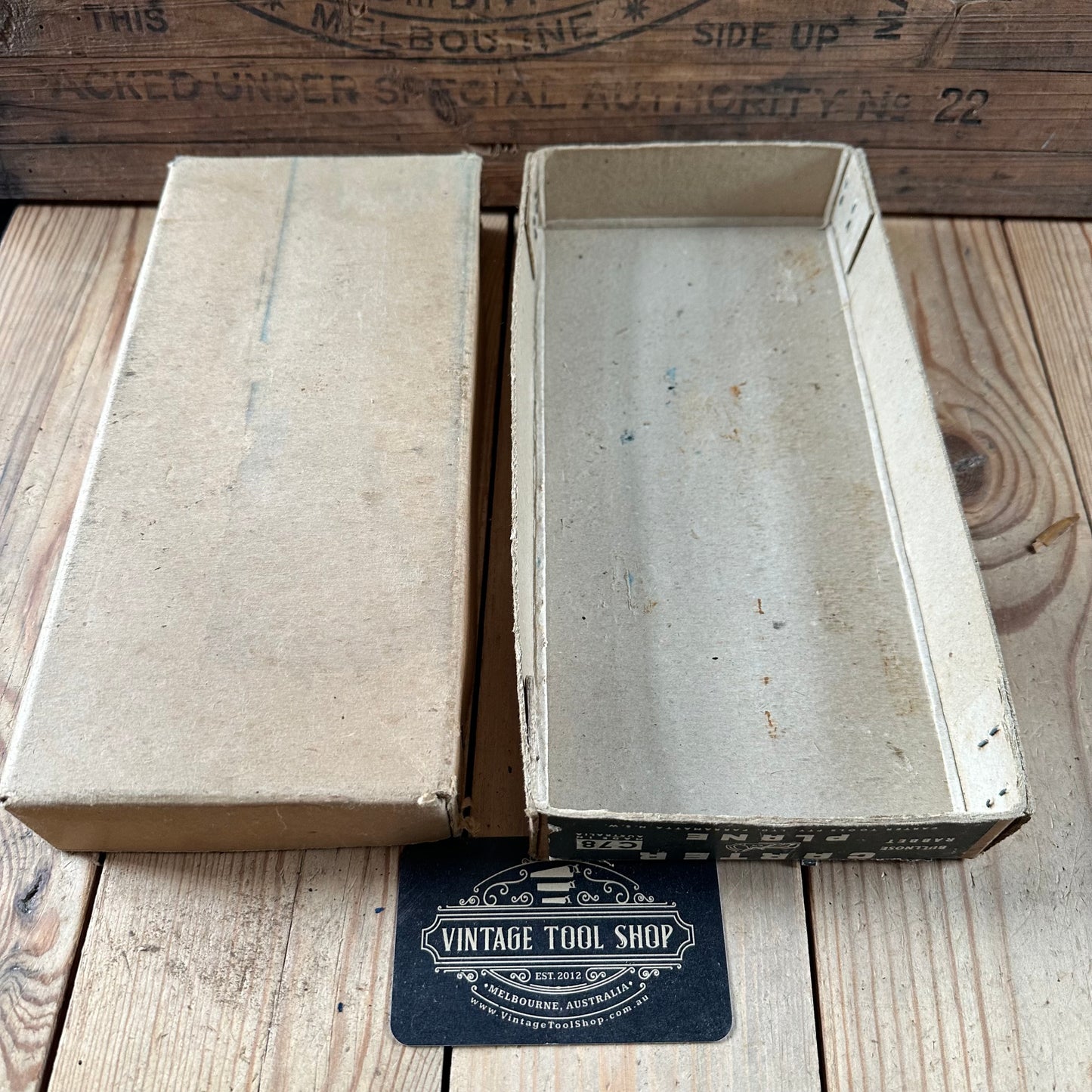 SOLD. N1289 ORIGINAL! Collector Grade Vintage CARTER Australia No:78 Duplex REBATE Rabbet PLANE IOB