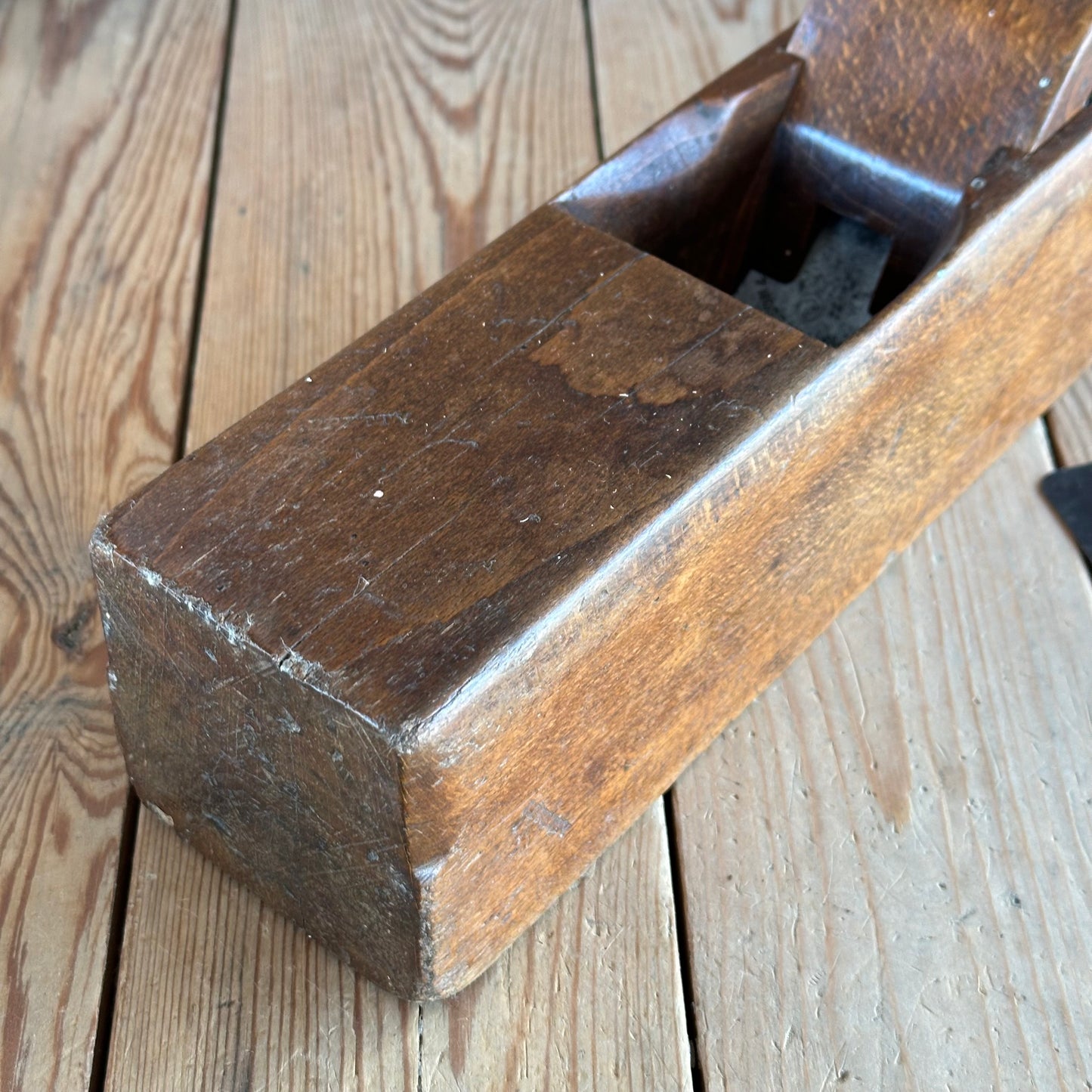 H2067 COOL! Antique 18” User Made RAZEE Wooden PLANE