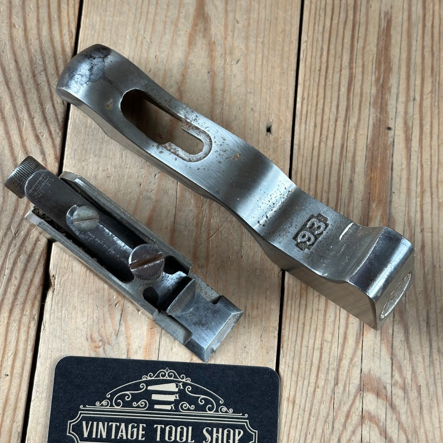 N1794 Vintage STANLEY England No.93 Rabbet REBATE Shoulder CHISEL PLANE