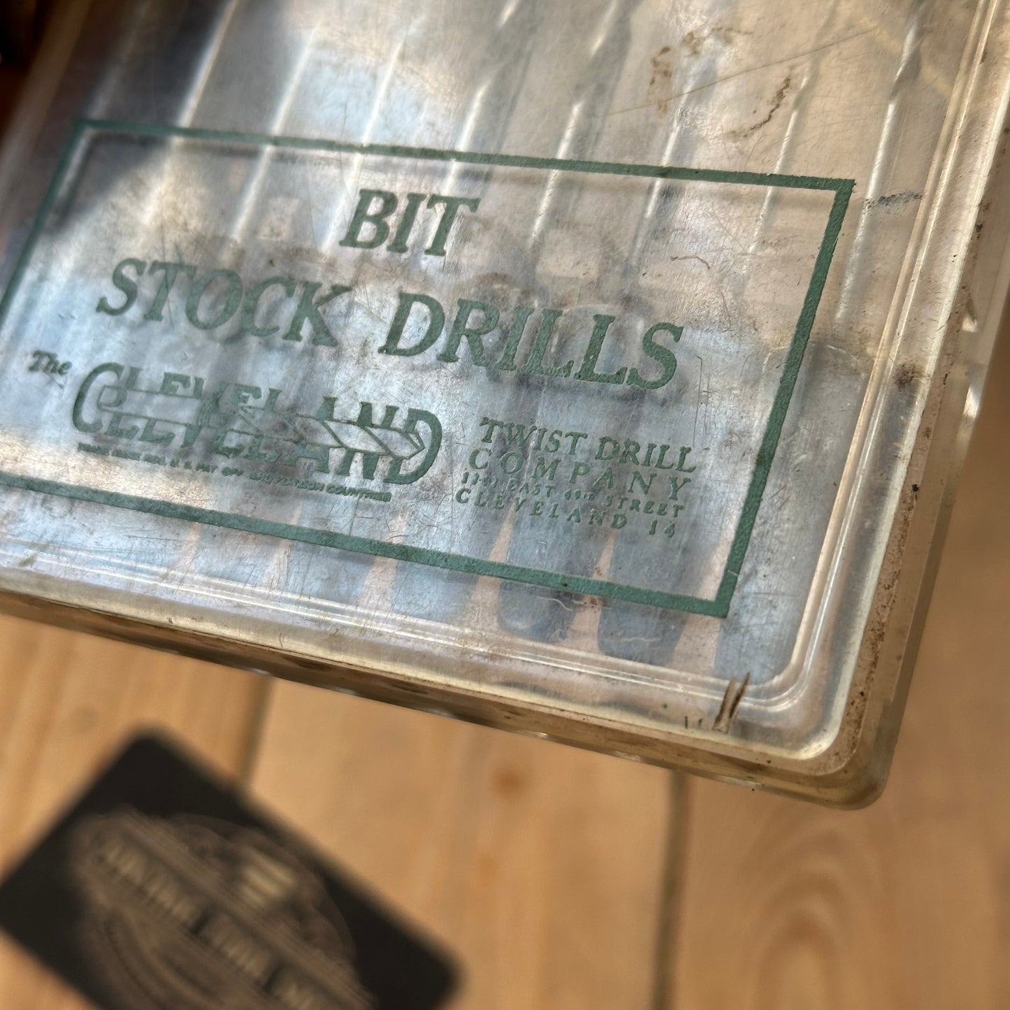 H2518 Vintage BOXED Set of 9 x CLEVELAND No:13 wood drill BITS brace BIT set
