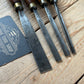 N1762 Vintage 4 x ADDIS Carving GOUGE CHISEL Set