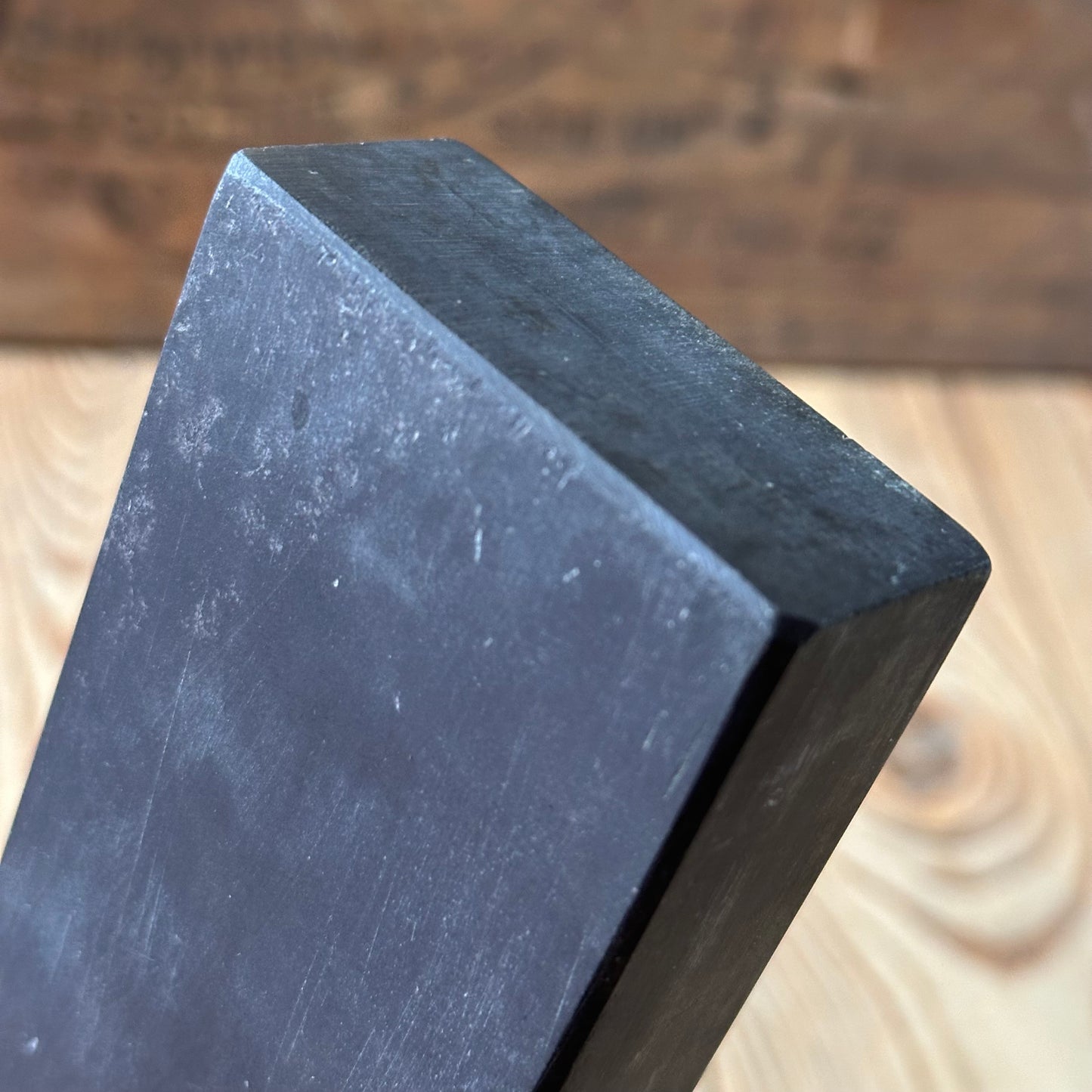 A382 MASSIVE! Vintage extra wide FRENCH LA LUNE natural sharpening water STONE