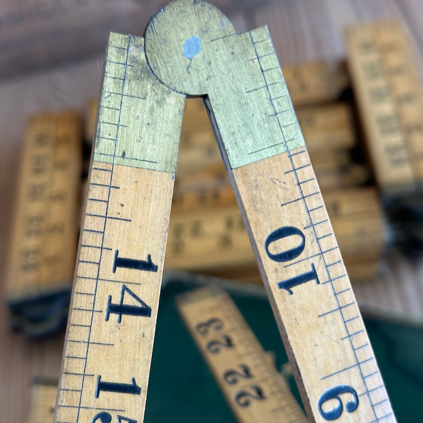 D1995 NEW! 1 x Vintage unused SMALLWOOD England No.454 BOXWOOD Imperial 24” RULER