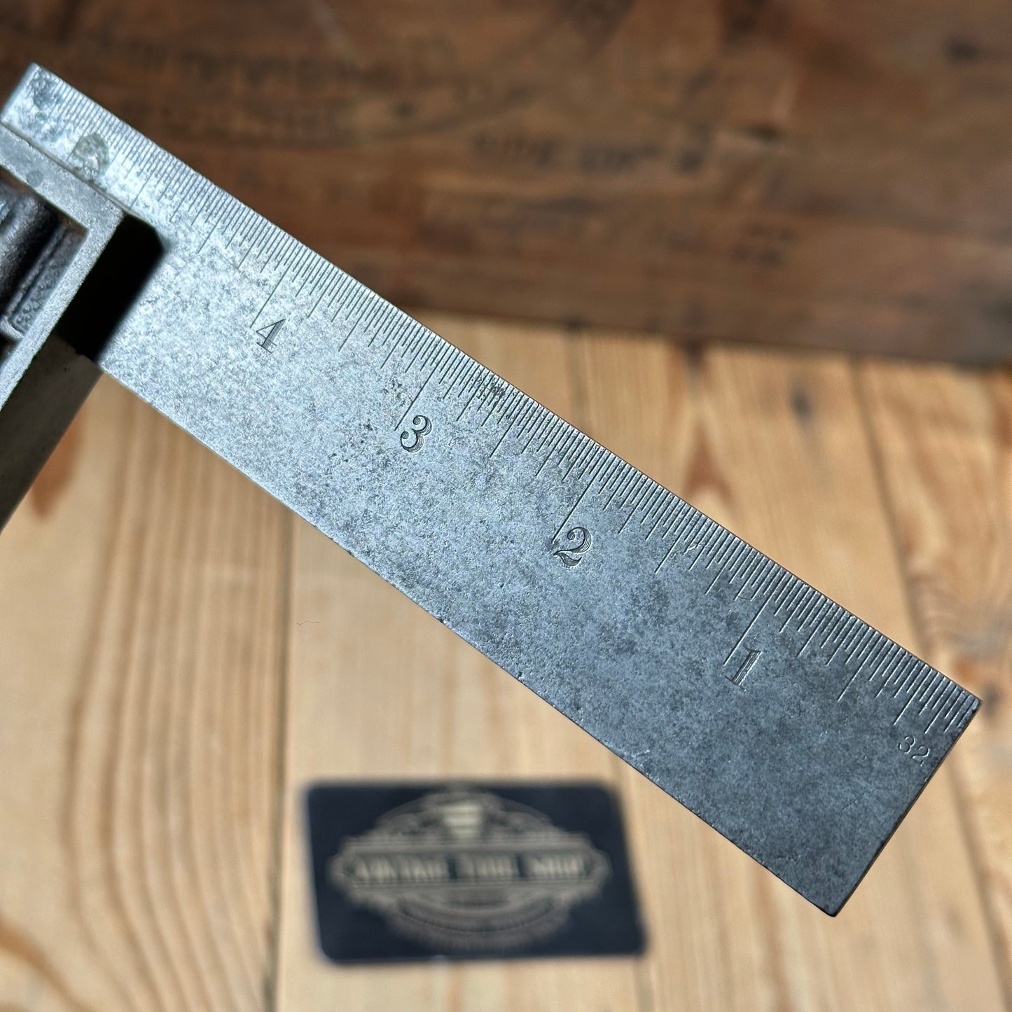 H53 Vintage STARRETT USA No.60 metal SQUARE