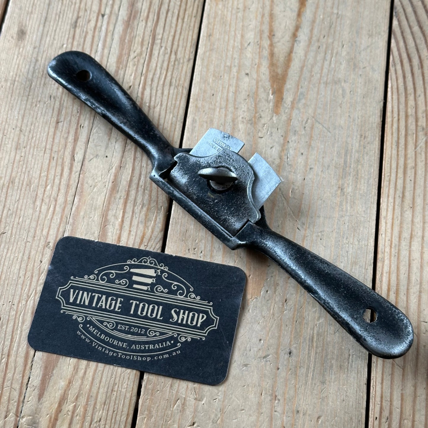 D2048 Vintage STANLEY England No:63 convex SPOKESHAVE Spoke shave