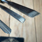 H2582 Vintage set of 6 MARPLES England Boxwood Handled Carving CHISELS including Skew & V-gouge