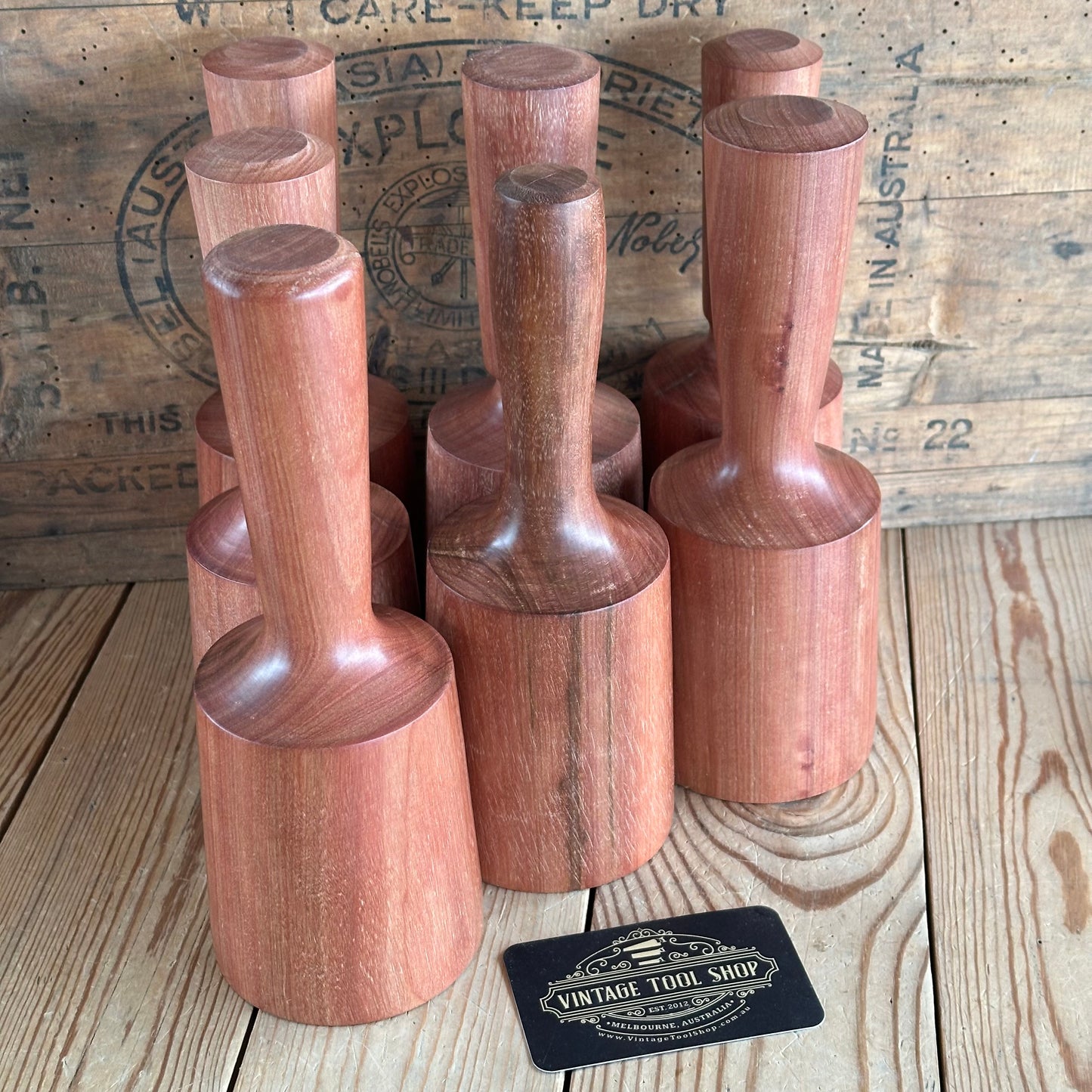 TR184-TR188 NEW! 1x Large QLD Yanderra hardwood carvers MALLET by Tony Ralph