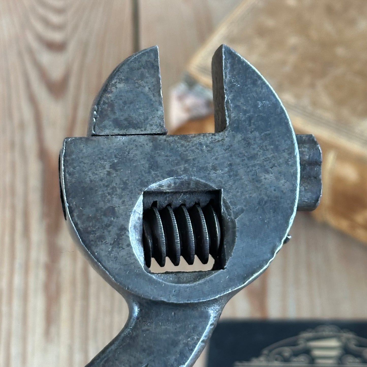 N1456 Vintage FLAG BRAND GERMANY 8” Adjustable “S” WRENCH