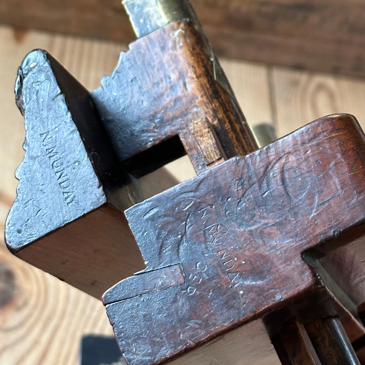 H2605 SCARCE! Antique GOUGH & BOWEN 1840-1855 DADO REBATE PLOUGH PLANE