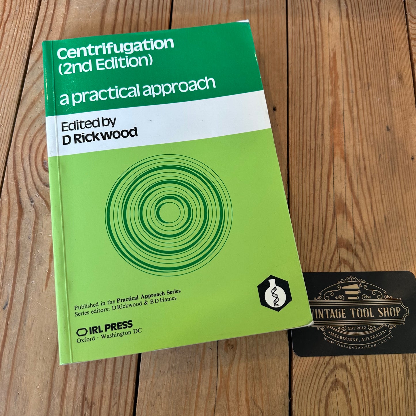 XBN7 Vintage 1984 Centrifugation a Practical Approach 2nd Edition BOOK by D.Rickwood
