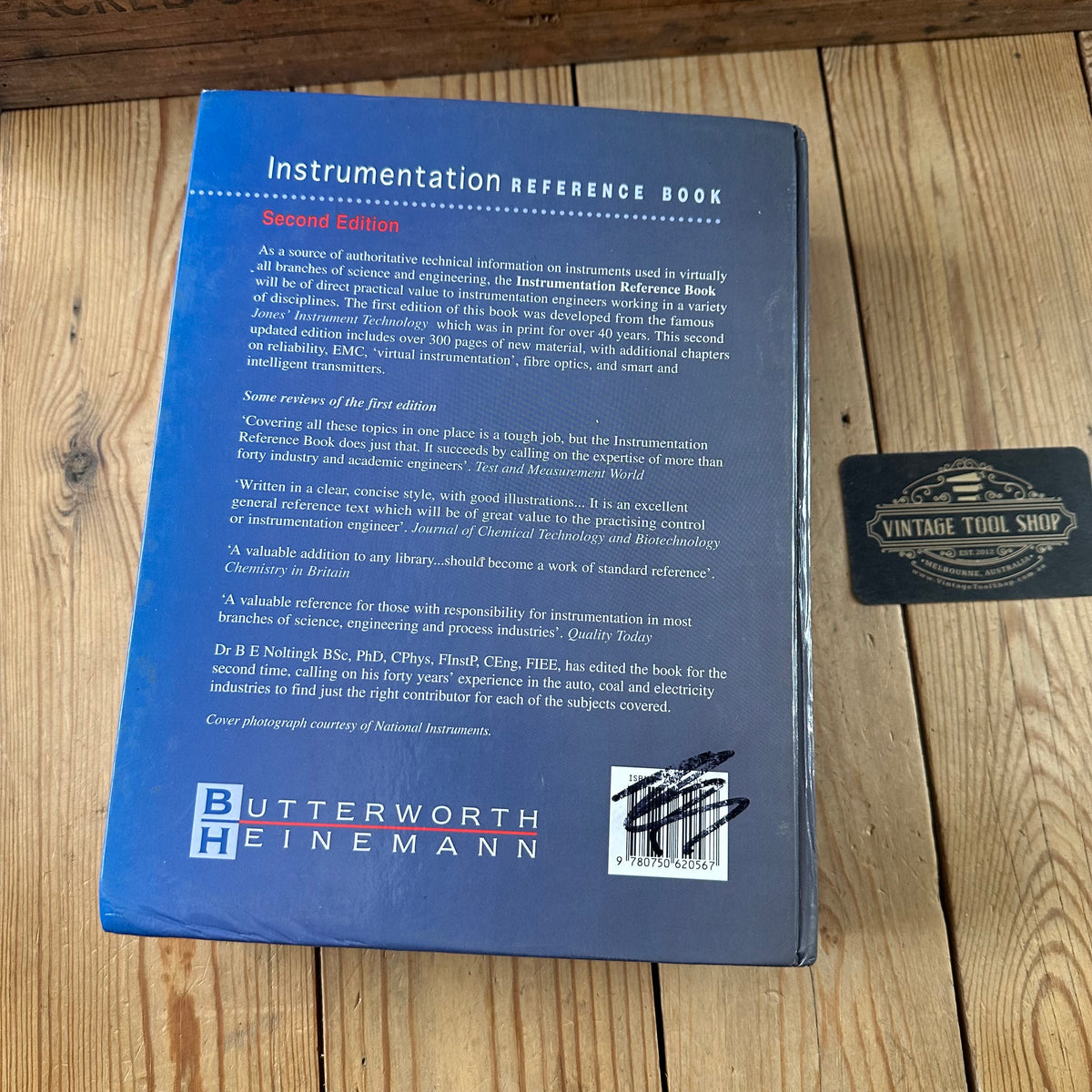 N2055 Vintage BOOK INSTRUMENTATION REFERENCE BOOK 2nd edition by B.E.Noltingk