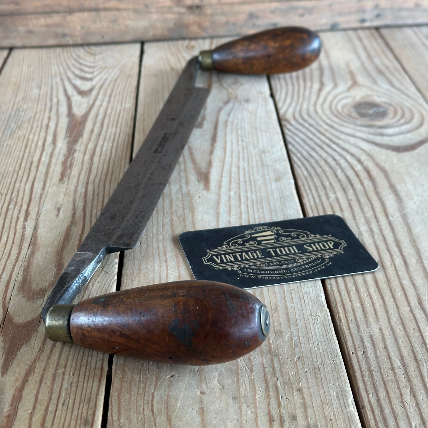 D2075 Vintage THOMAS IBBOTSON & Co 8” DRAWKNIFE draw knife