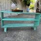 H2383 Vintage distressed shabby chic depression era GREEN Pine SHELVES