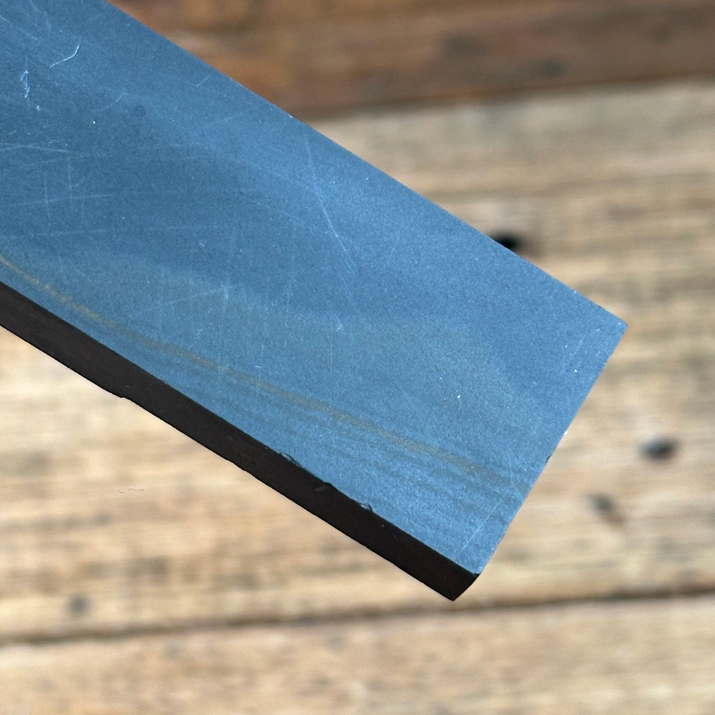 A387 Vintage Unusual Strata German mottled Thuringian SLATE Razor BARBER HONE sharpening stone waterstone