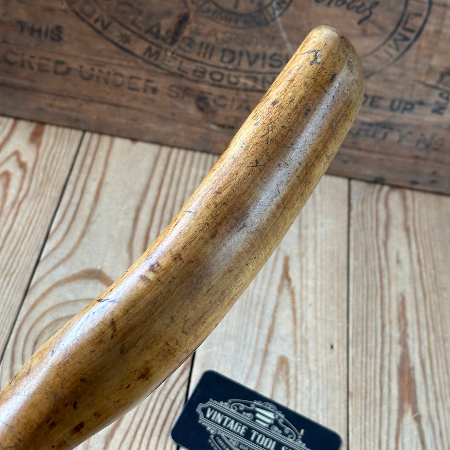 H2454 Vintage BOXWOOD Lead DRESSING STICK plumbers mallet by MONUMENT London