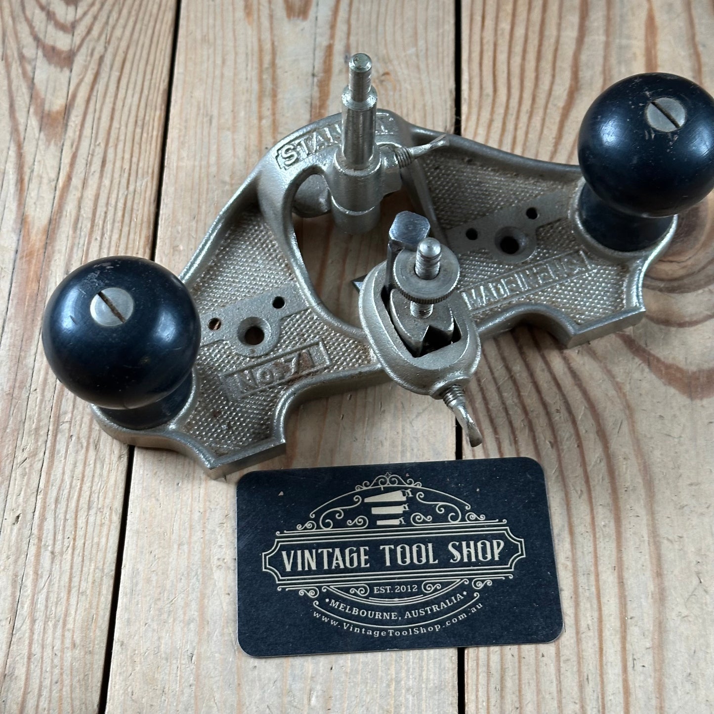 H2312 Vintage STANLEY England No.71 Router PLANE IOB