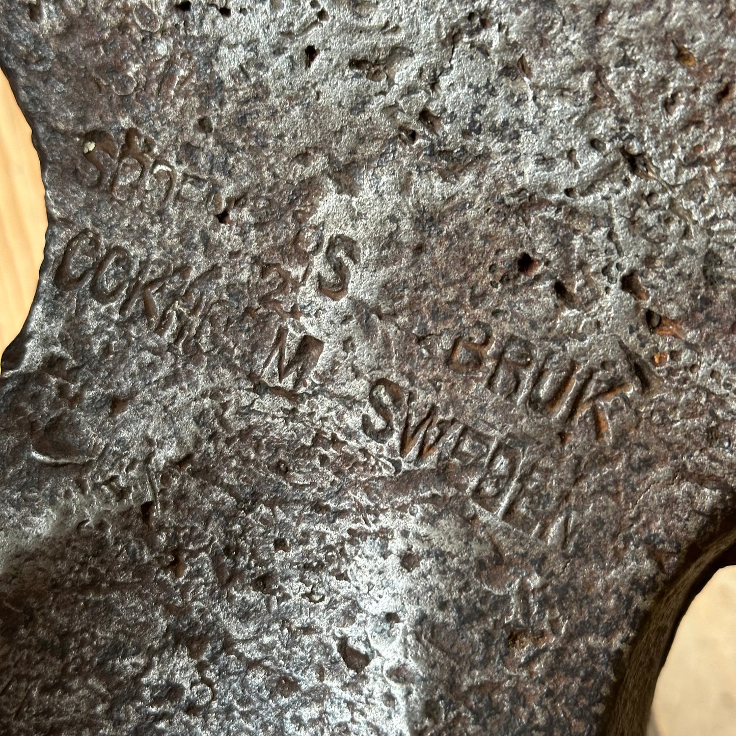 SOLD. H2386 INCREDIBLE! Vintage Sodefors Sweden 22lbs 1920s ANVIL