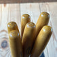 H2571 Vintage set of 6 MARPLES England Boxwood Handled Carving GOUGES CHISELS