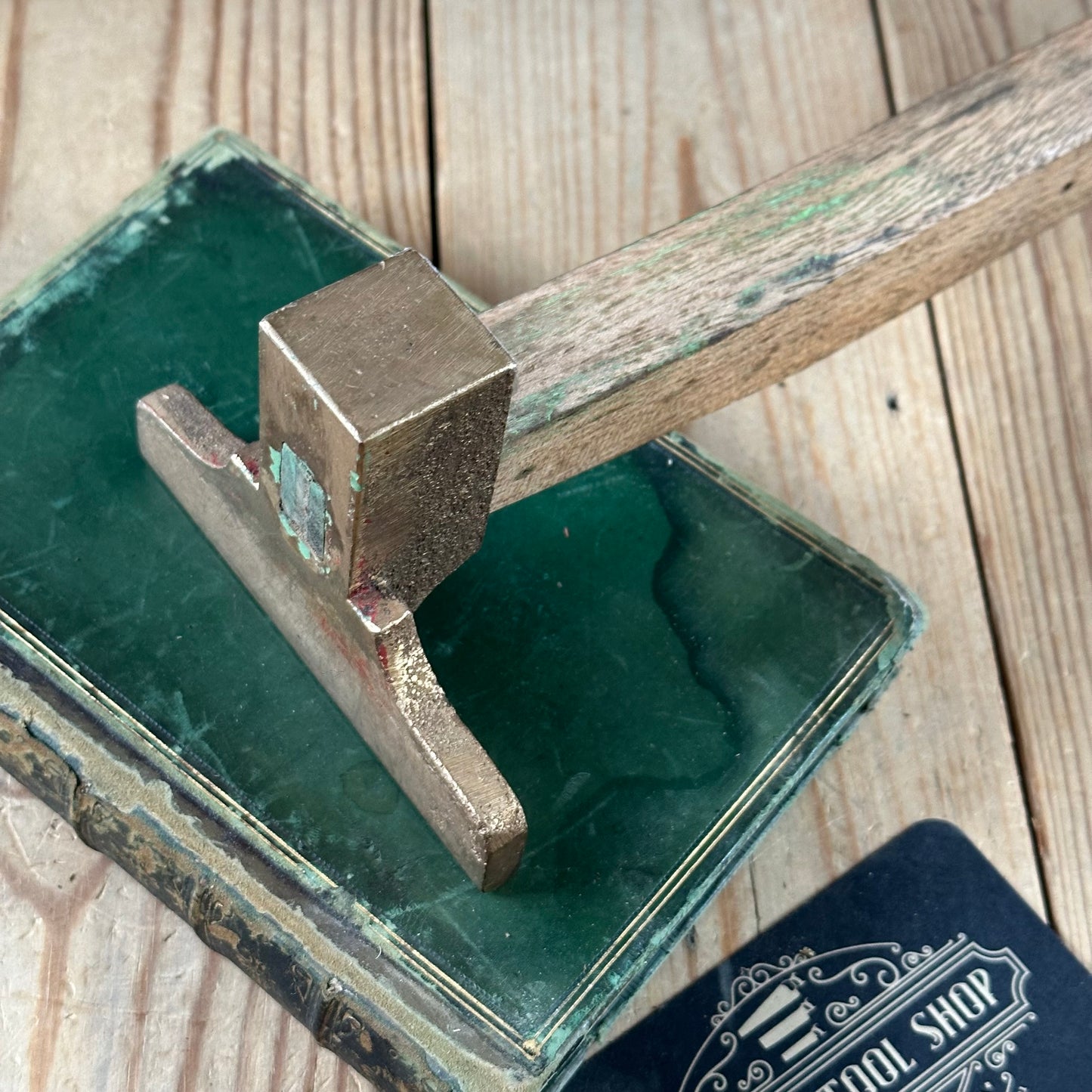 N1796 Vintage BRONZE VENEER HAMMER