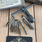 H2341 Vintage Boxed STEWART No:104 tap wrench & assorted taps