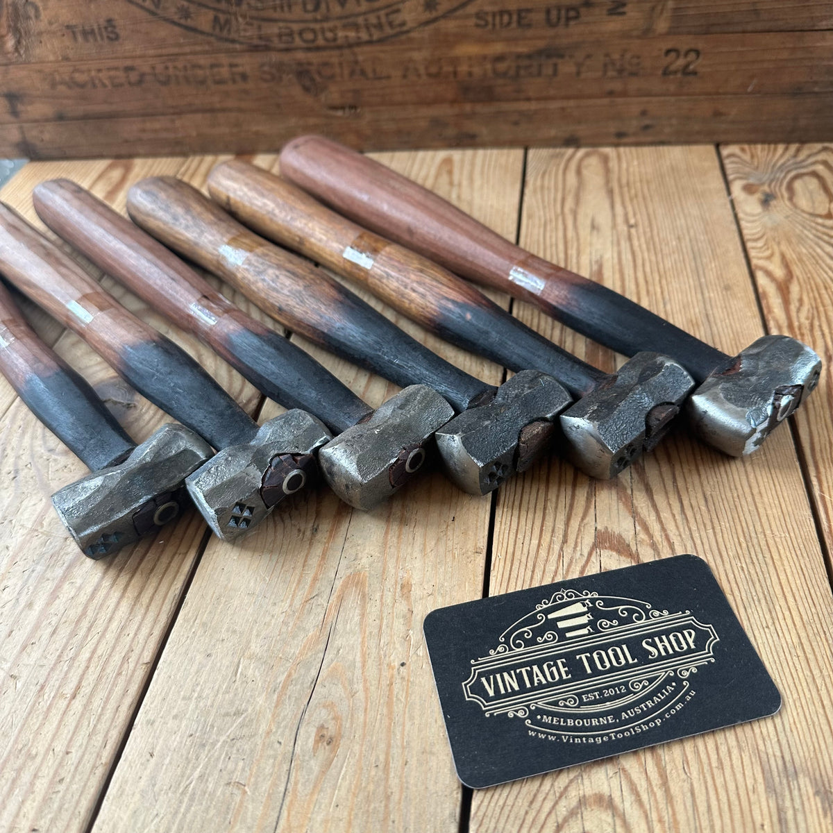 JMB Blacksmith made SMALL HAND FORGED 1045 steel DOUBLE FACE HAMMERS. Made by Jacob Marcus BONESAW lot2