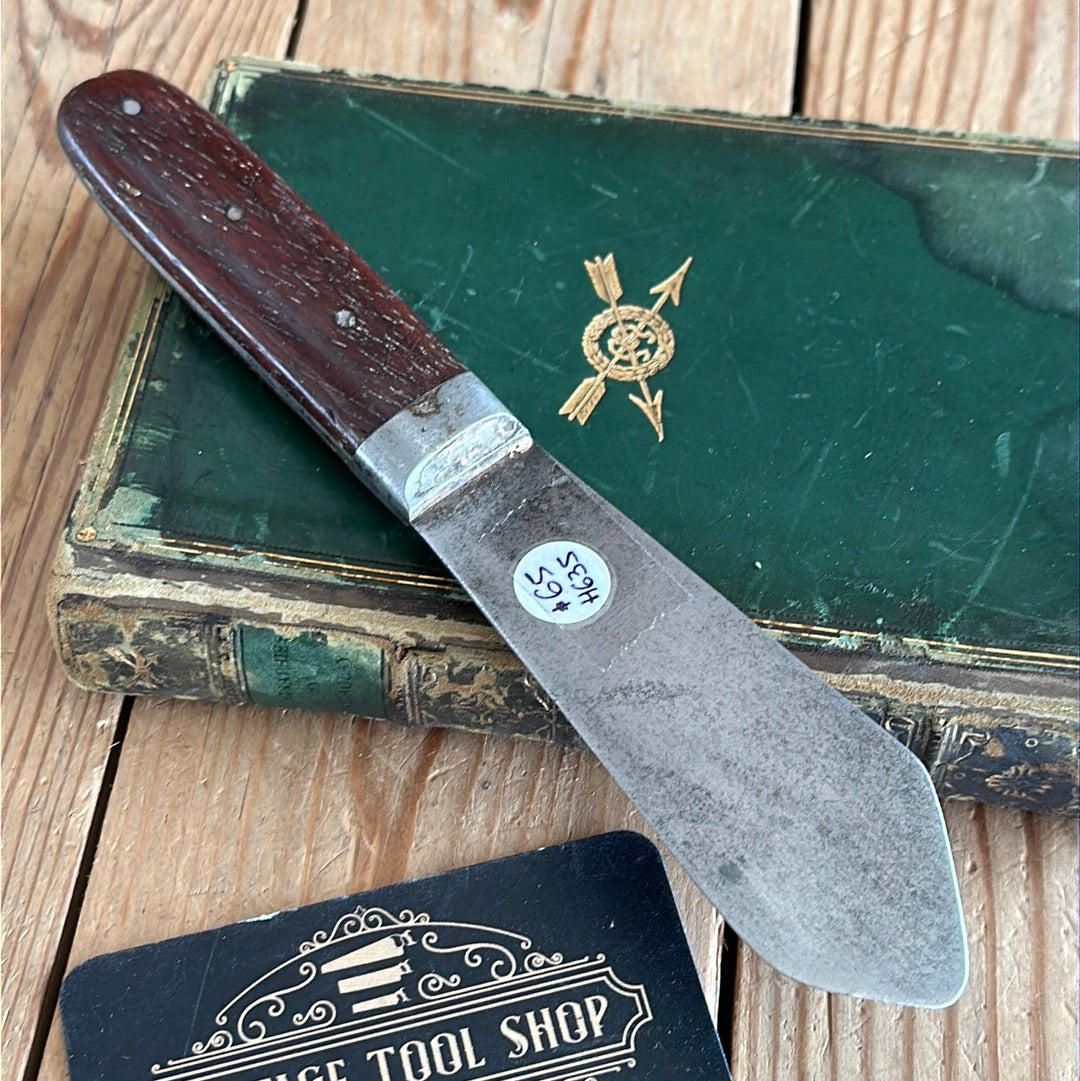 H635 Vintage The El Dorado spring steel PUTTY KNIFE SPATULA with Rosewood handle by Dickinson