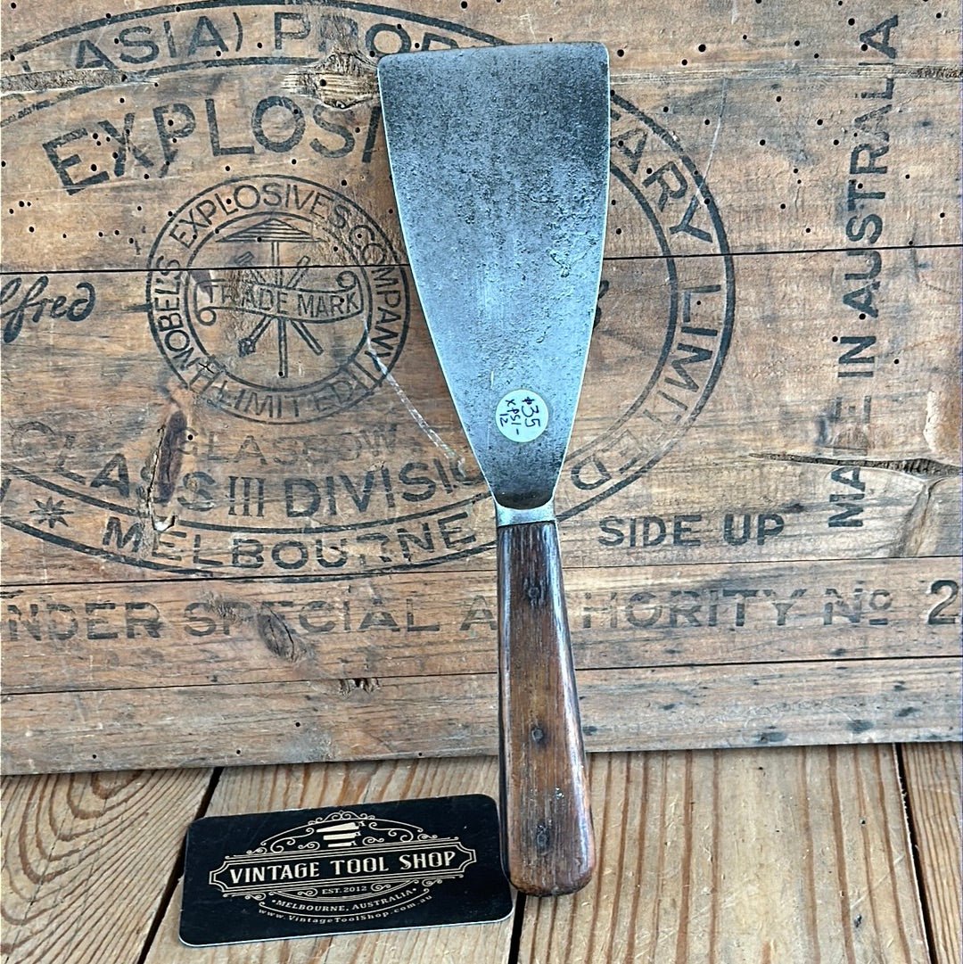 XPS1-12 Vintage spring STEEL SPATULA Scraper with Rosewood handle