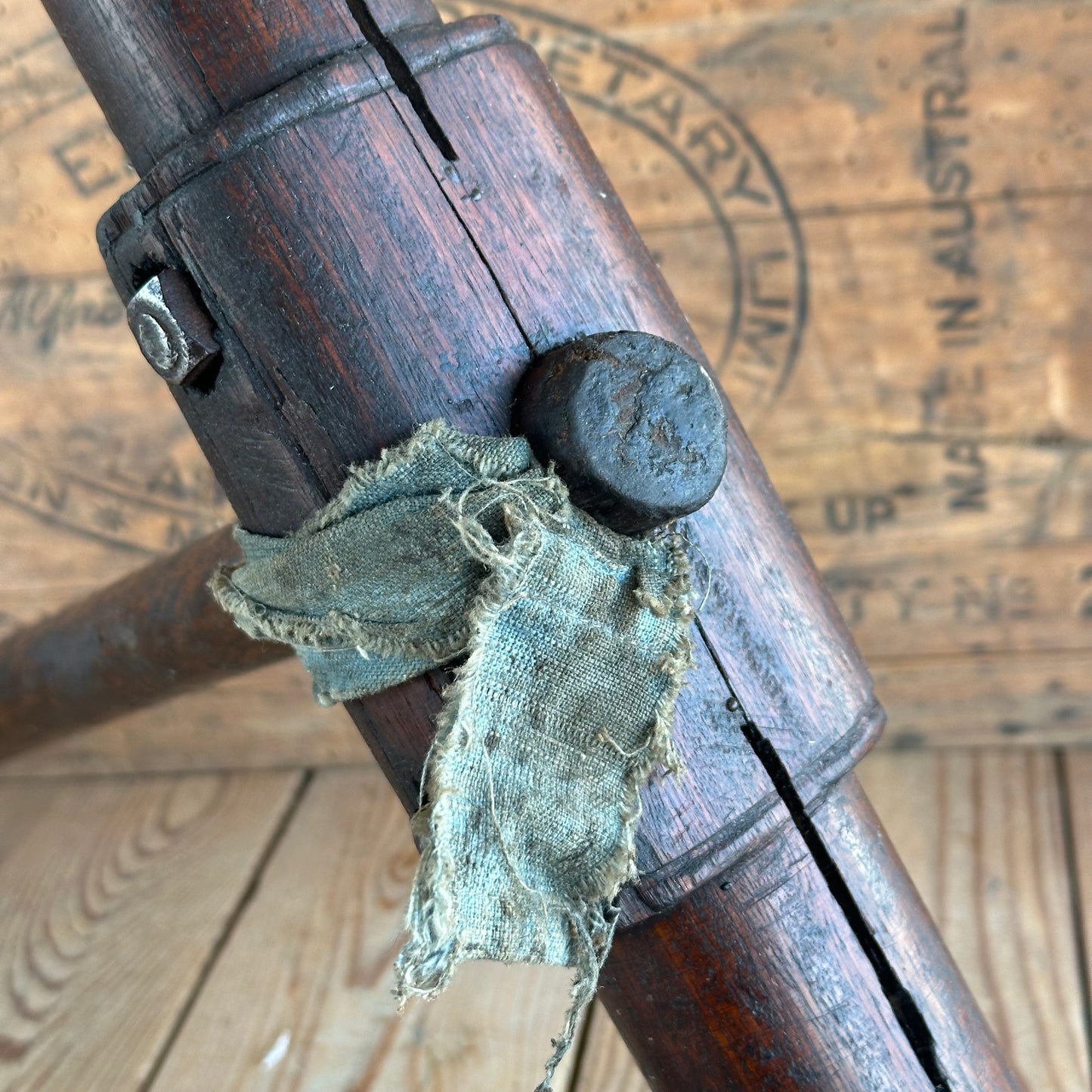 H2343 Antique CAULKING MALLET shipwrights tool