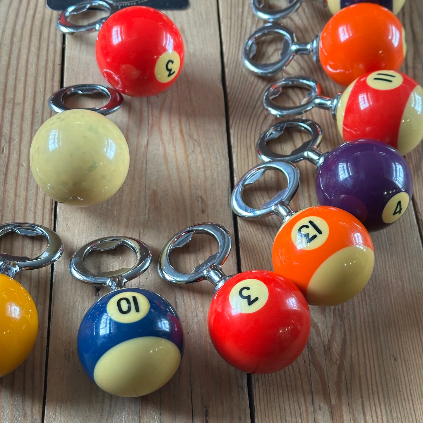 TRB NEW! AUSTRALIAN made POOL BALL BOTTLE OPENERS by TONY RALPH