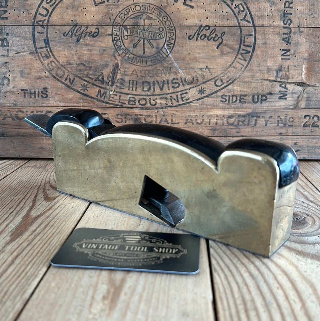 N634 FANCY Antique EBONY & GUNMETAL infill shoulder PLANE