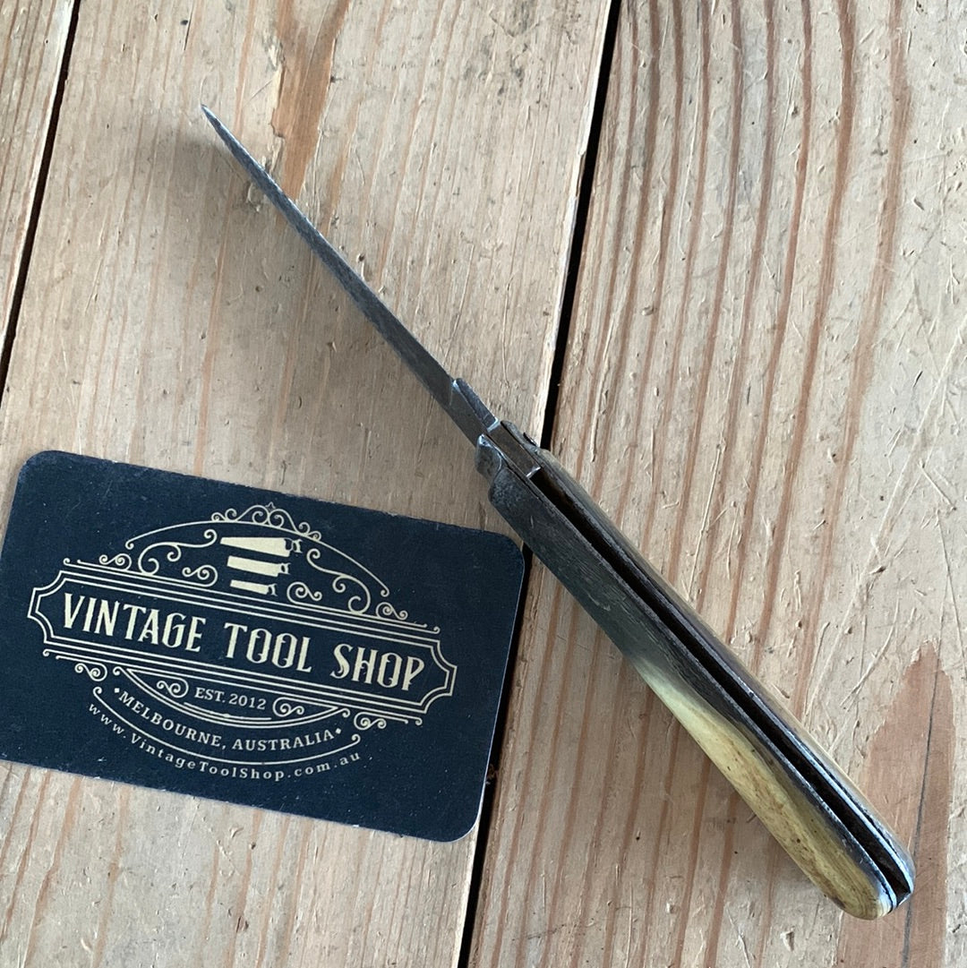 SOLD D1276 Vintage Sheffield G.BUTLER England HORN handled folding POCKET KNIFE