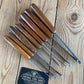 SOLD T9999 Vintage set of 8 x S.J. ADDIS Carving CHISELS