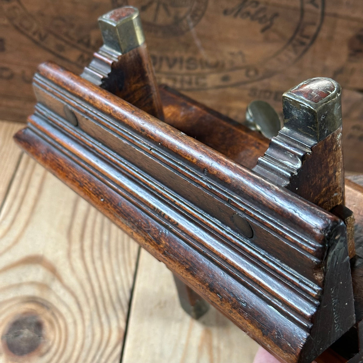 H2605 SCARCE! Antique GOUGH & BOWEN 1840-1855 DADO REBATE PLOUGH PLANE