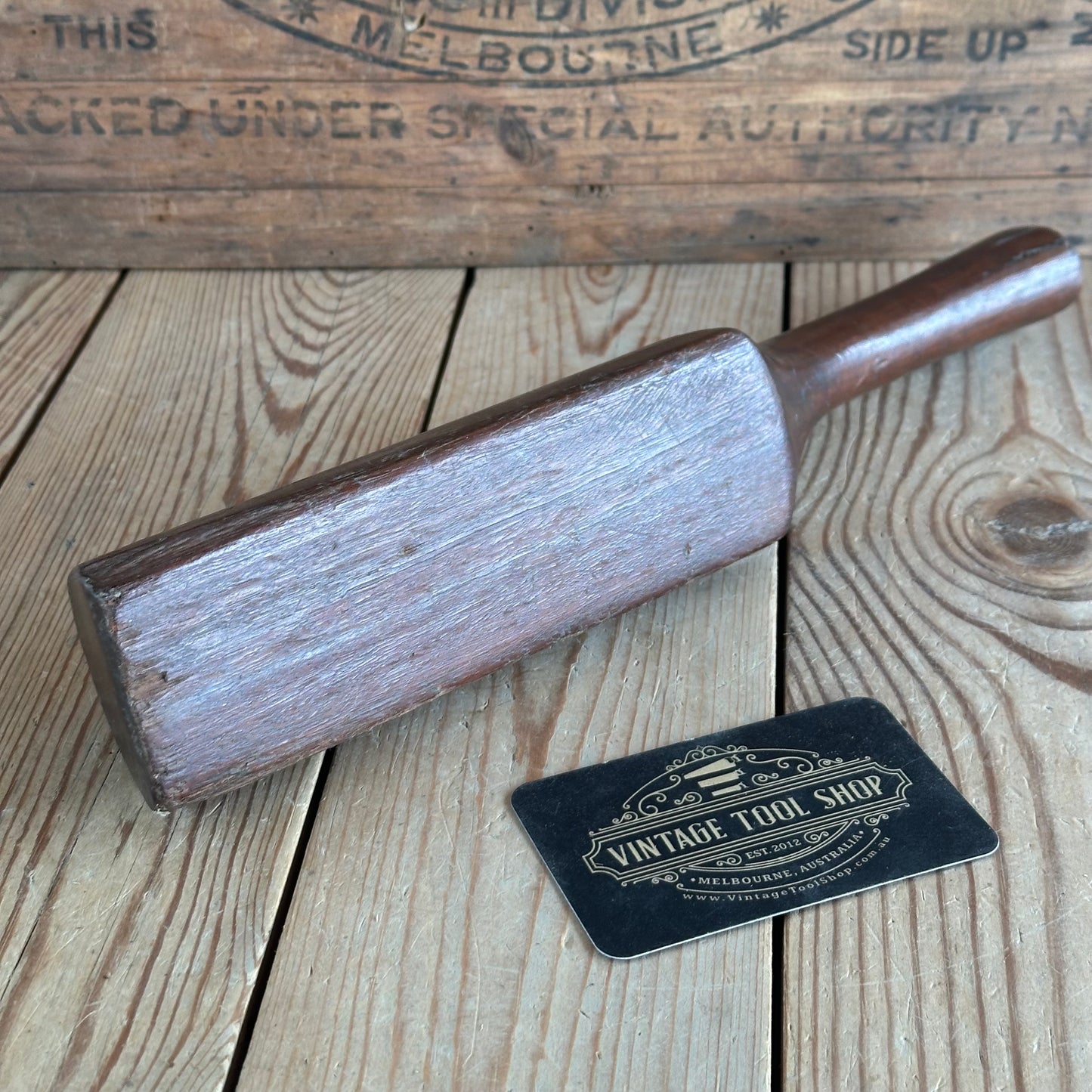 H2372 Vintage Lead DRESSING STICK plumbers mallet